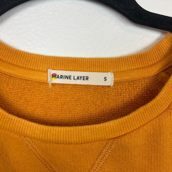 Marine Layer Dip Dye Ombre Vintage Terry Crewneck Sweatshirt Small - Picture 5 of 5